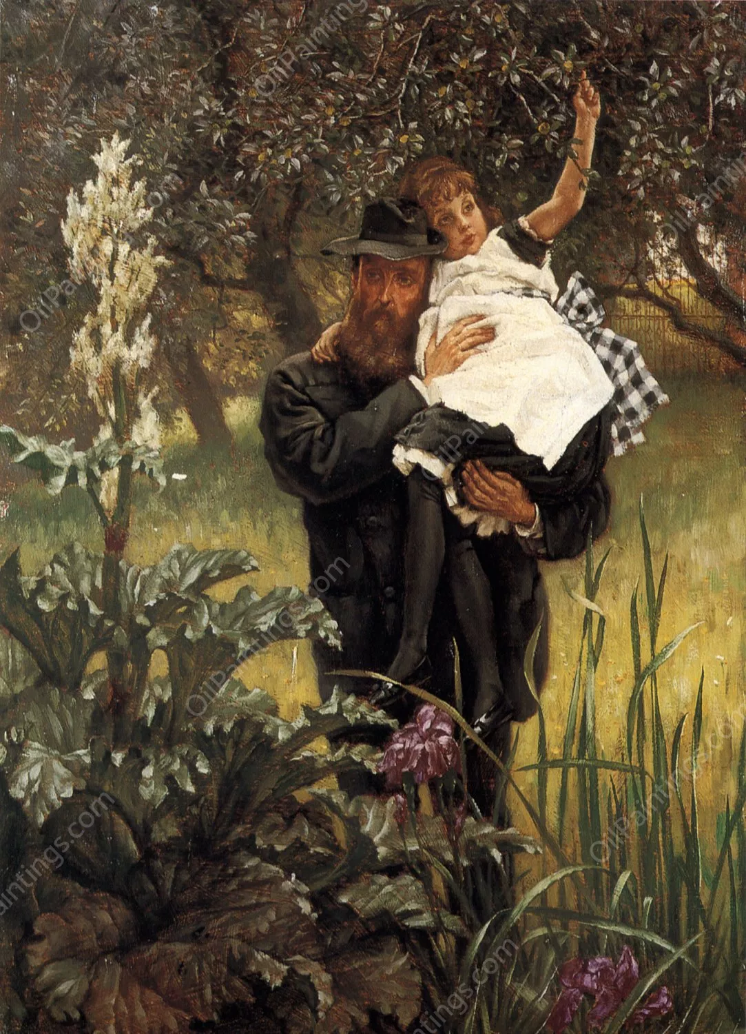 絵画 ll) The Widower by James Tissot Oil Painting Reproduction For Sale