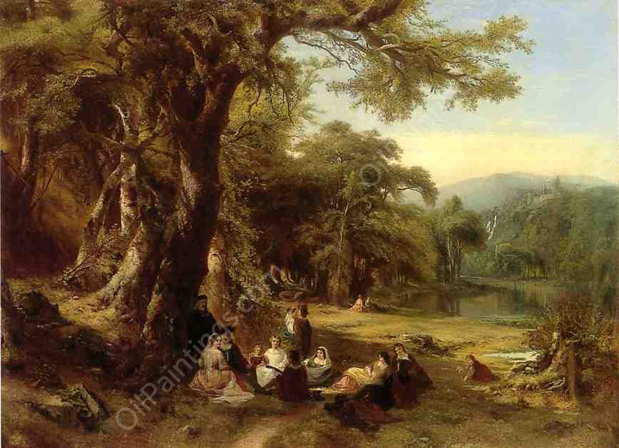 An Afternoon Concert by James Mcdougal Hart - Hand-Painted Oil Painting Reproduction