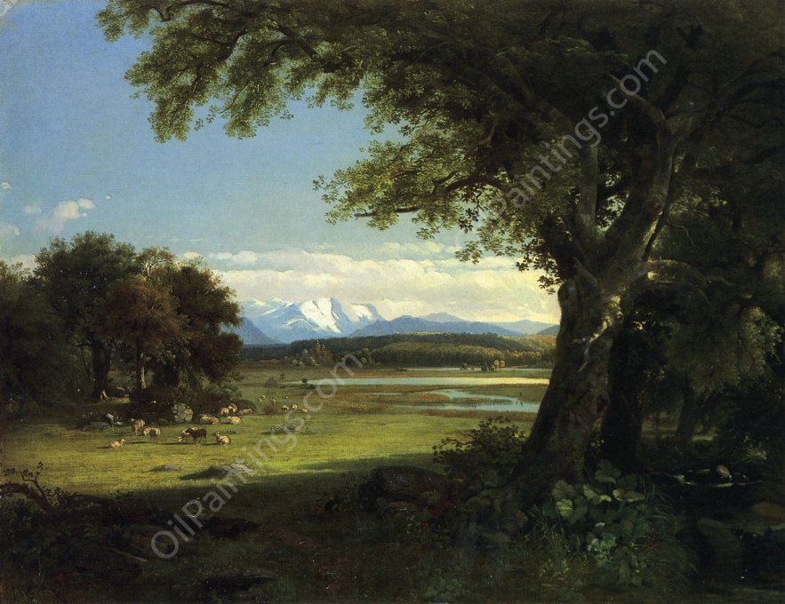 Keene Valley, Adirondacks by James Mcdougal Hart - Hand-Painted Oil Painting Reproduction