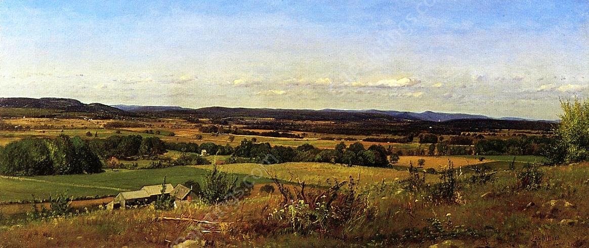 New Hamshire Landscape by James Mcdougal Hart - Hand-Painted Oil Painting Reproduction