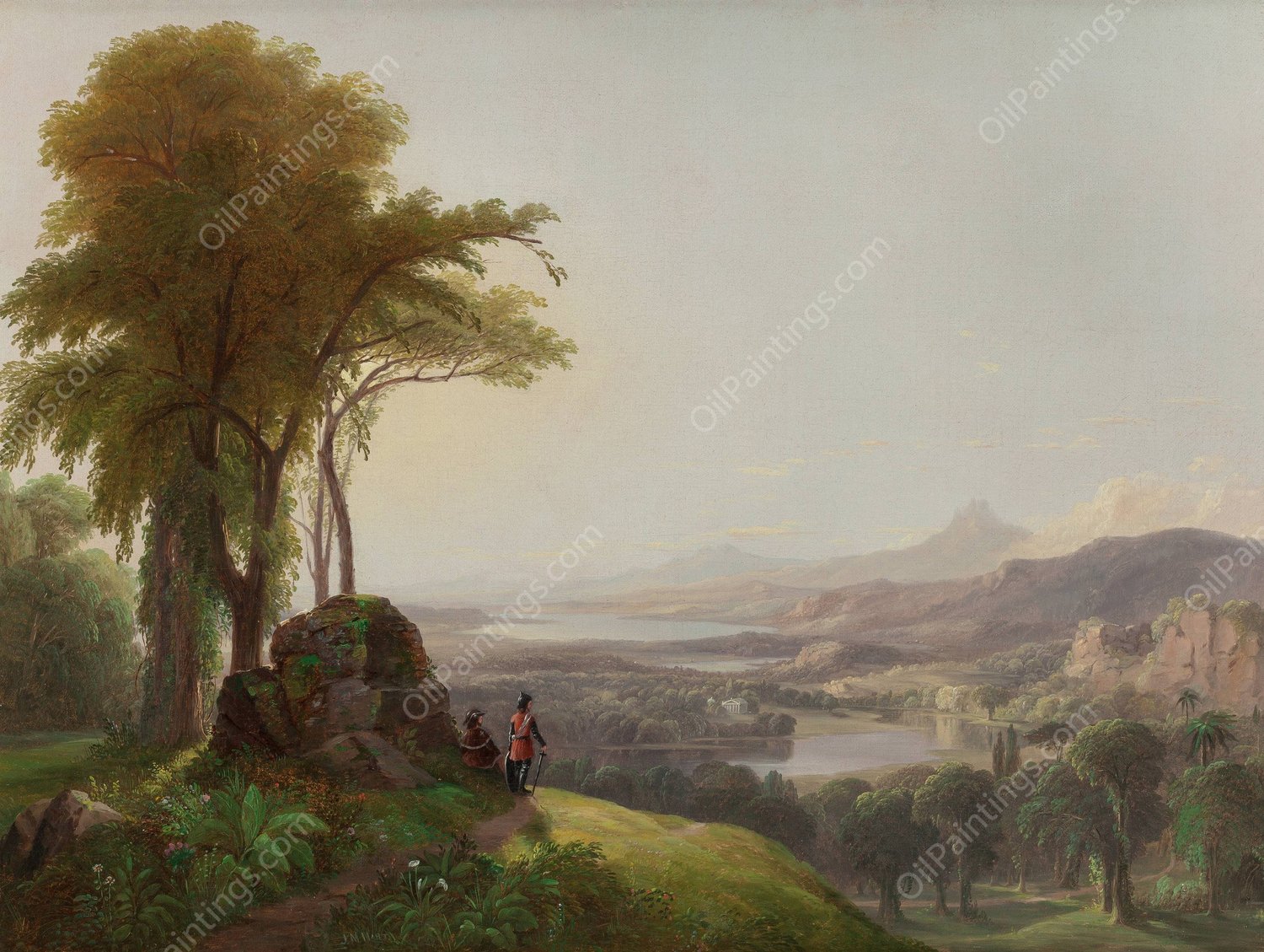 The New World by James Mcdougal Hart - Hand-Painted Oil Painting Reproduction