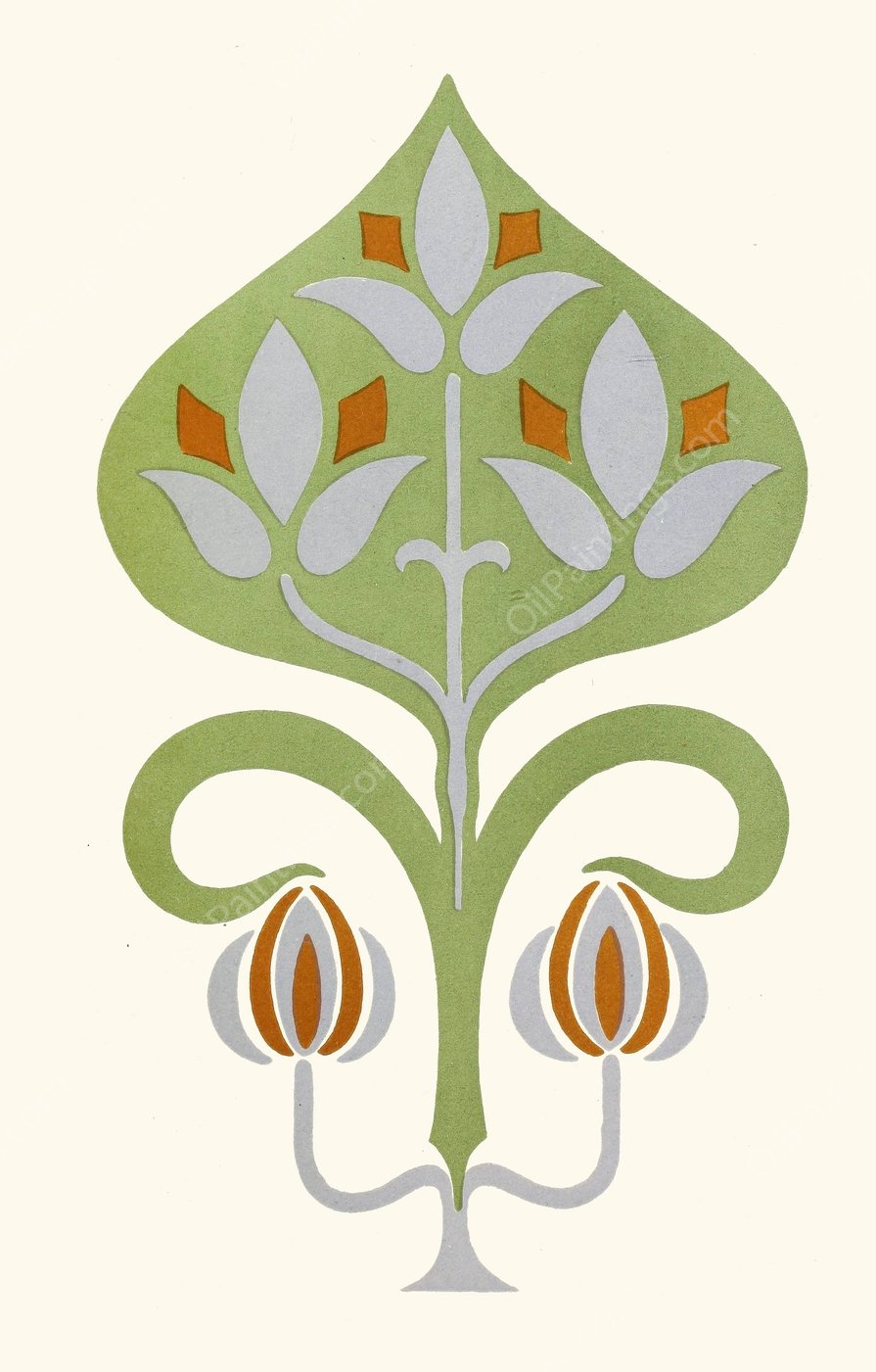 Combination of Broken Colours of Green, Blue and Orange; Harmony of Contrast  by James Ward - Hand-Painted Oil Painting Reproduction