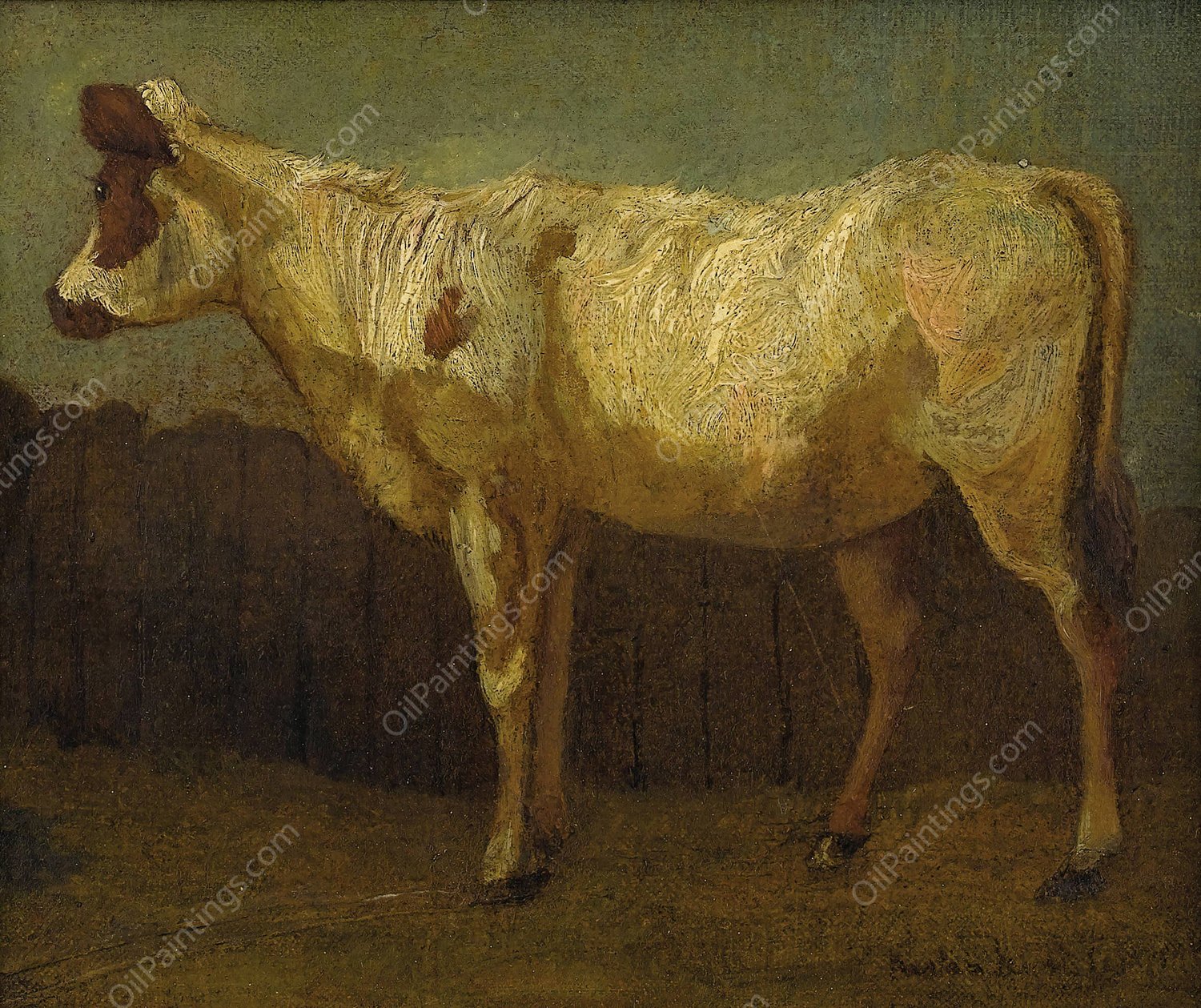 Portrait of a Cow  by James Ward - Hand-Painted Oil Painting Reproduction