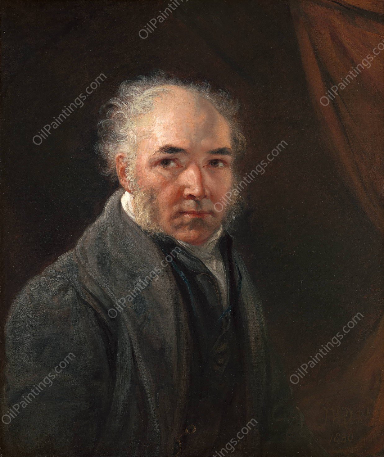 Self-Portrait  by James Ward - Hand-Painted Oil Painting Reproduction