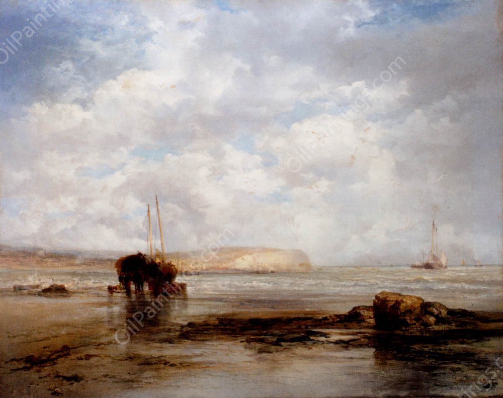 On The Coast by James Webb - Hand-Painted Oil Painting Reproduction