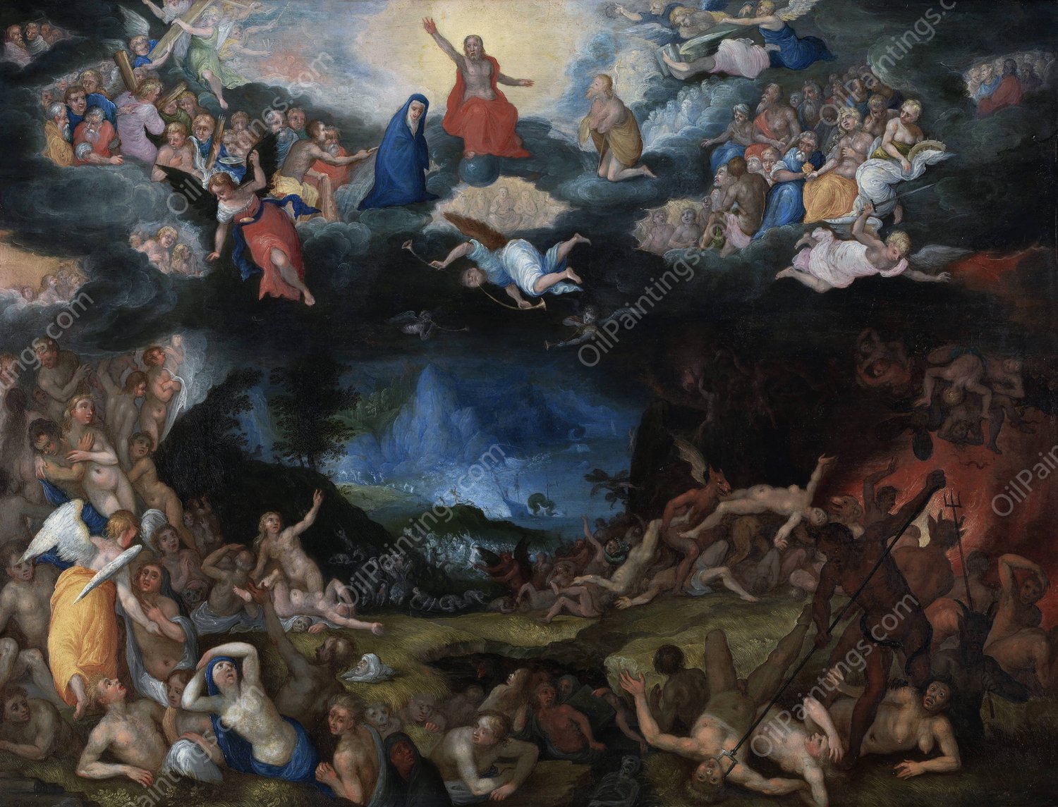 The Last Judgement  by Jan Brueghel The Elder - Hand-Painted Oil Painting Reproduction