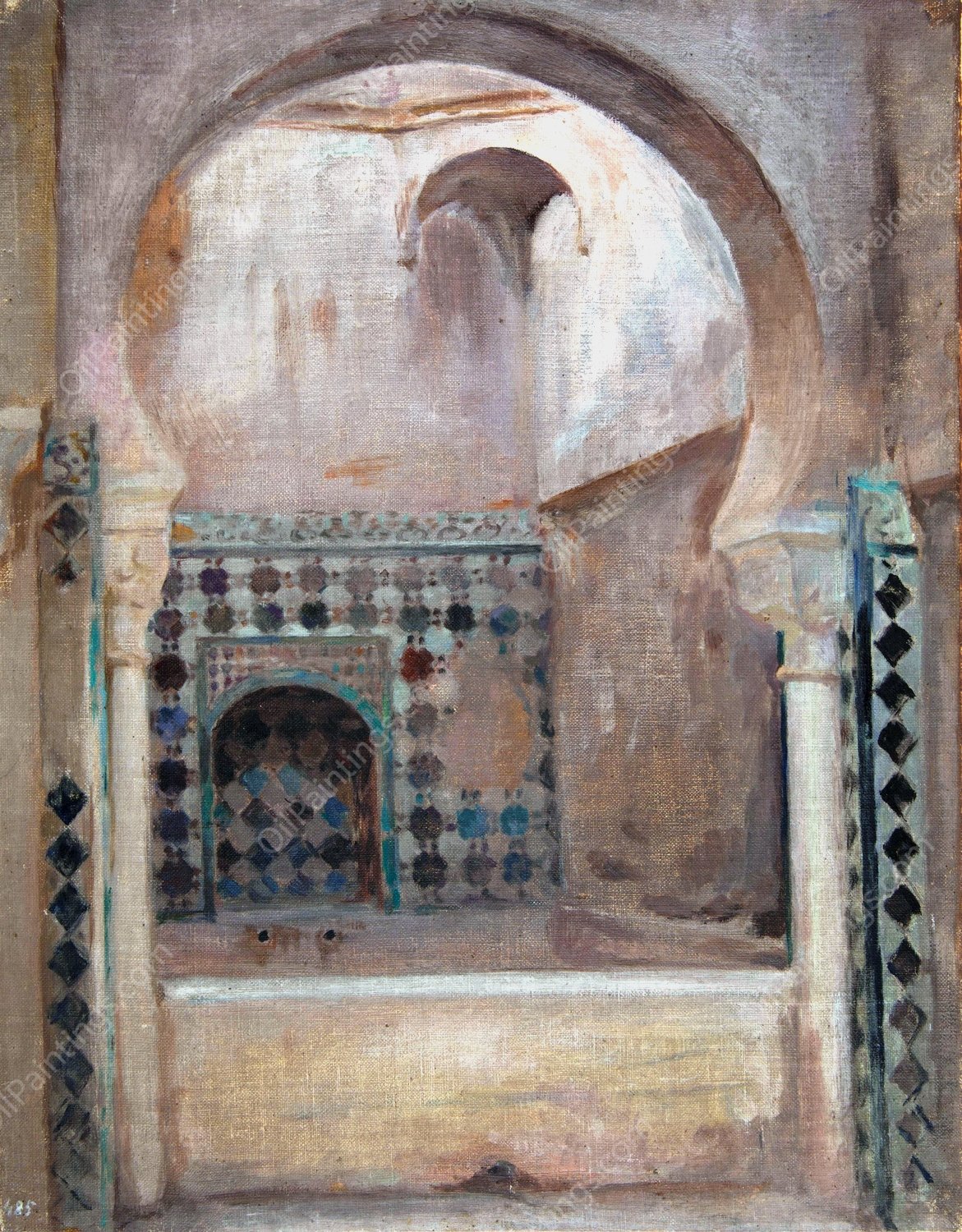 Granada  by Jan Ciaglinski - Hand-Painted Oil Painting Reproduction