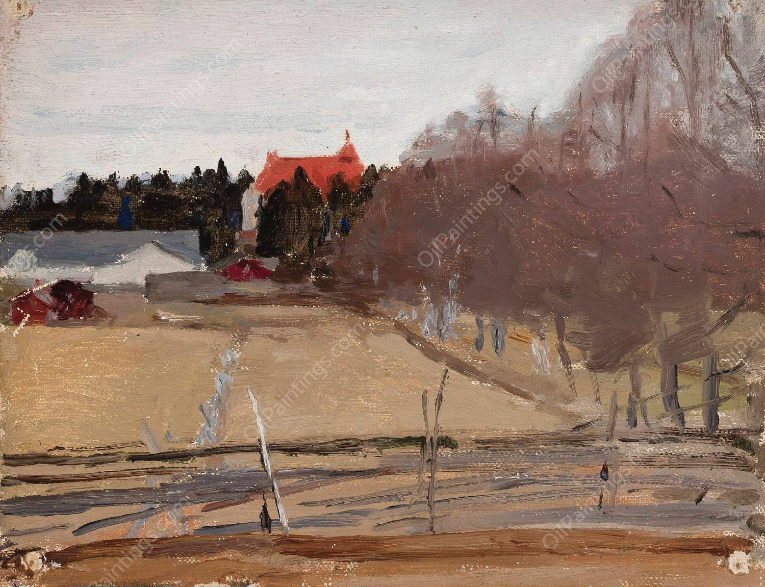 Merioki - Finland  by Jan Ciaglinski - Hand-Painted Oil Painting Reproduction