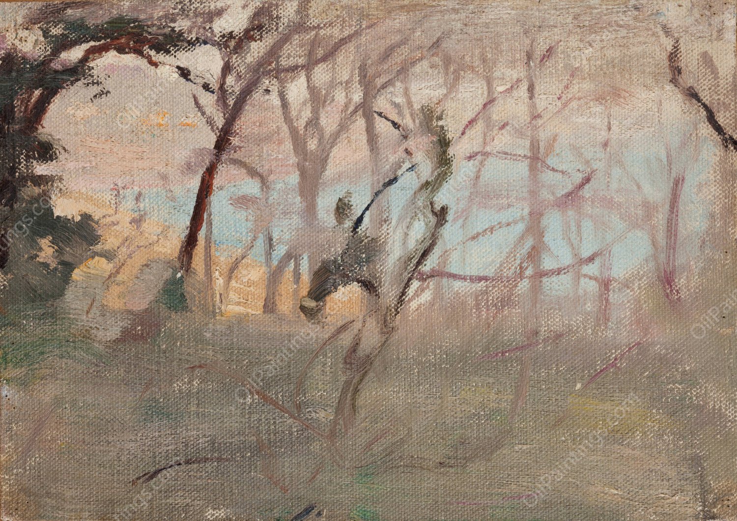 View towards Yalta  by Jan Ciaglinski - Hand-Painted Oil Painting Reproduction