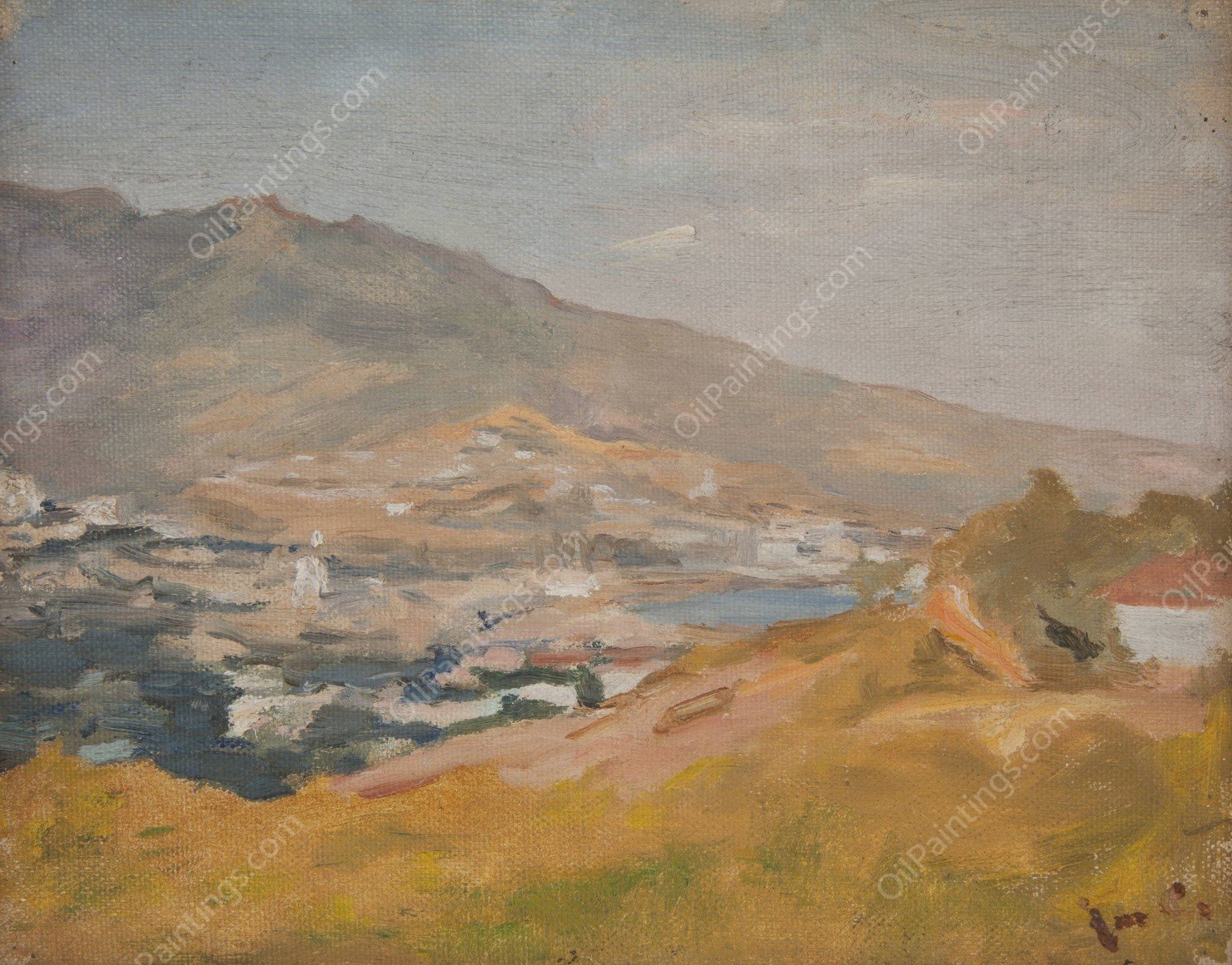 Yalta; The Cycle 'From the Travel to the Crimea' by Jan Ciaglinski - Hand-Painted Oil Painting Reproduction