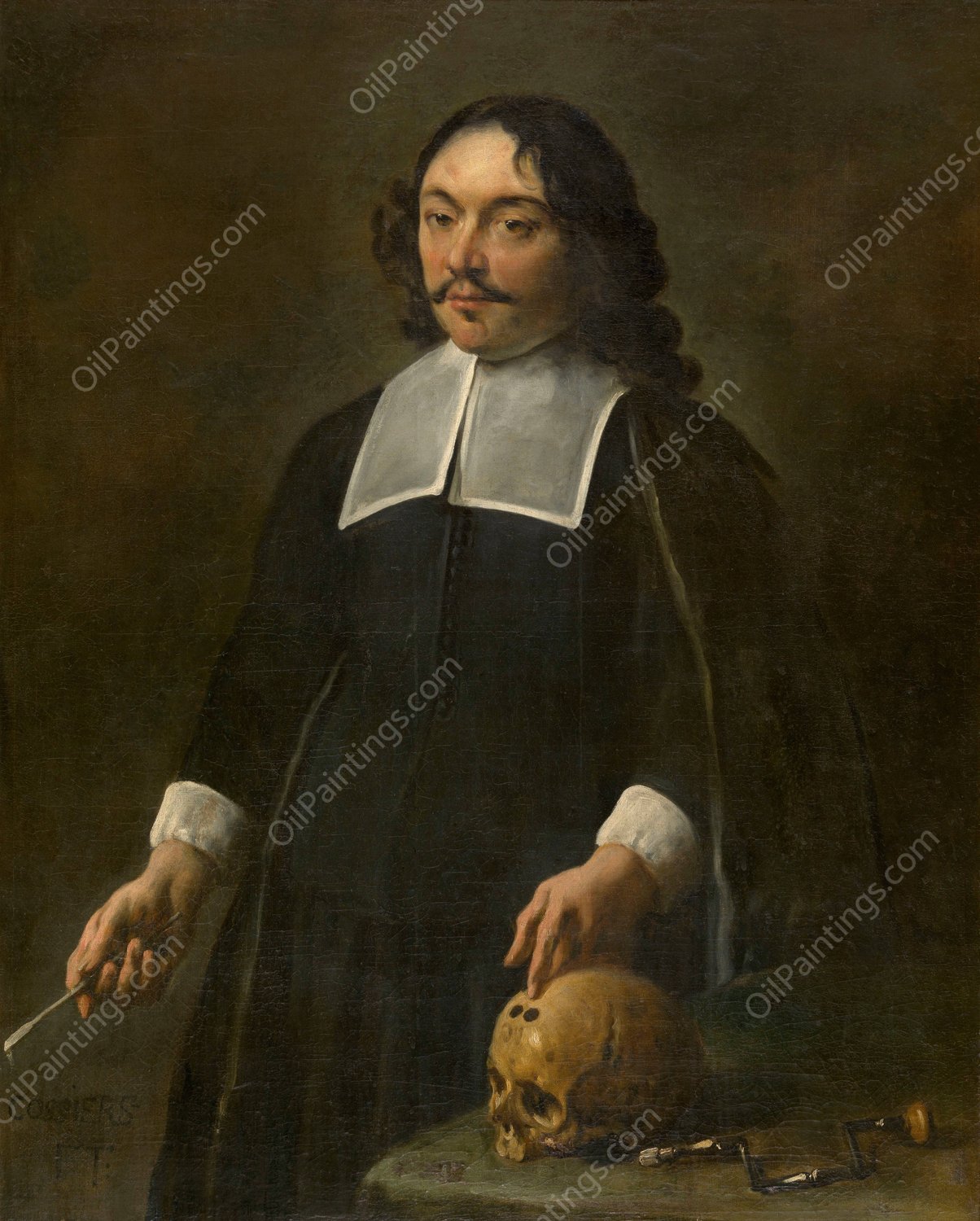 Portrait of a Surgeon by Jan Cossiers - Hand-Painted Oil Painting Reproduction