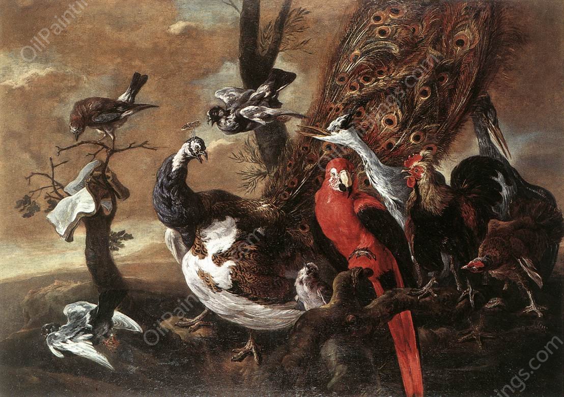 Bird Concert by Jan Fyt - Hand-Painted Oil Painting Reproduction