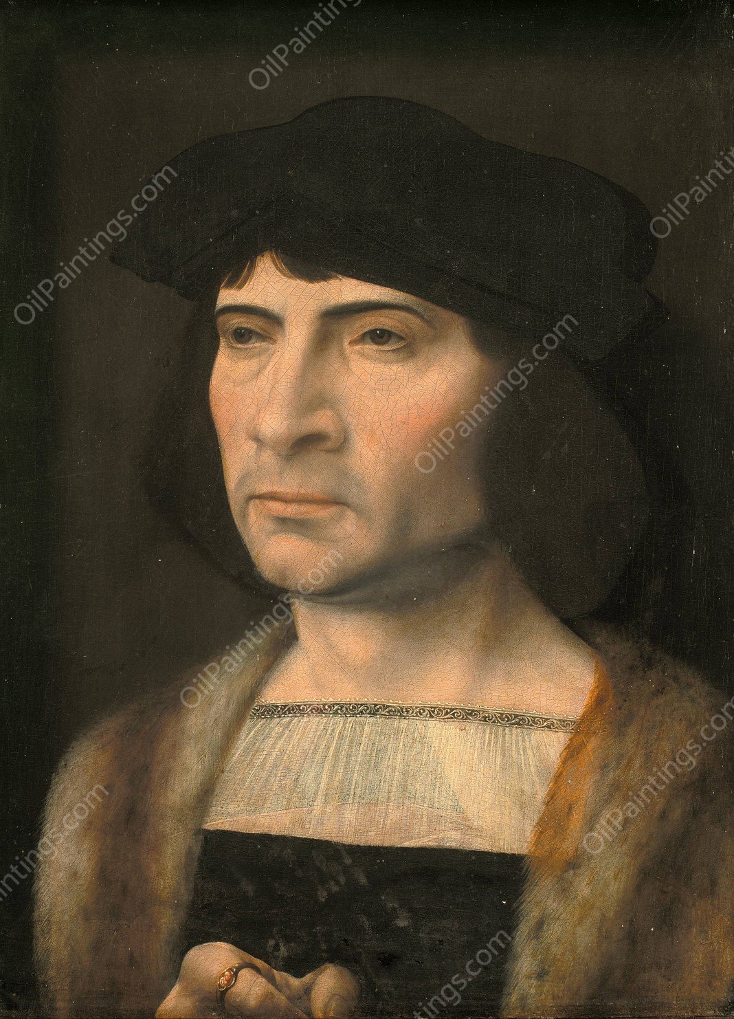 Portrait Of A Man by Jan Gossaert - Hand-Painted Oil Painting Reproduction