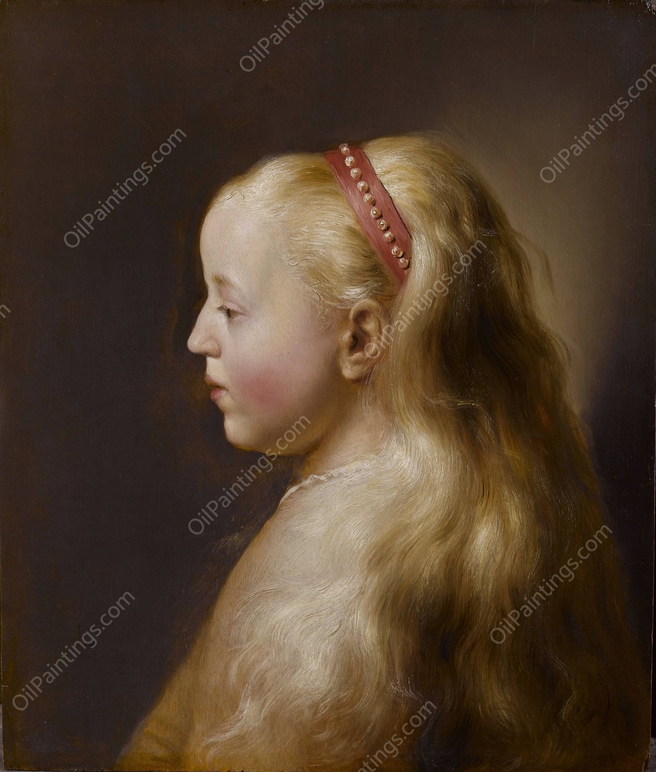 A Young Girl by Jan Lievens - Hand-Painted Oil Painting Reproduction