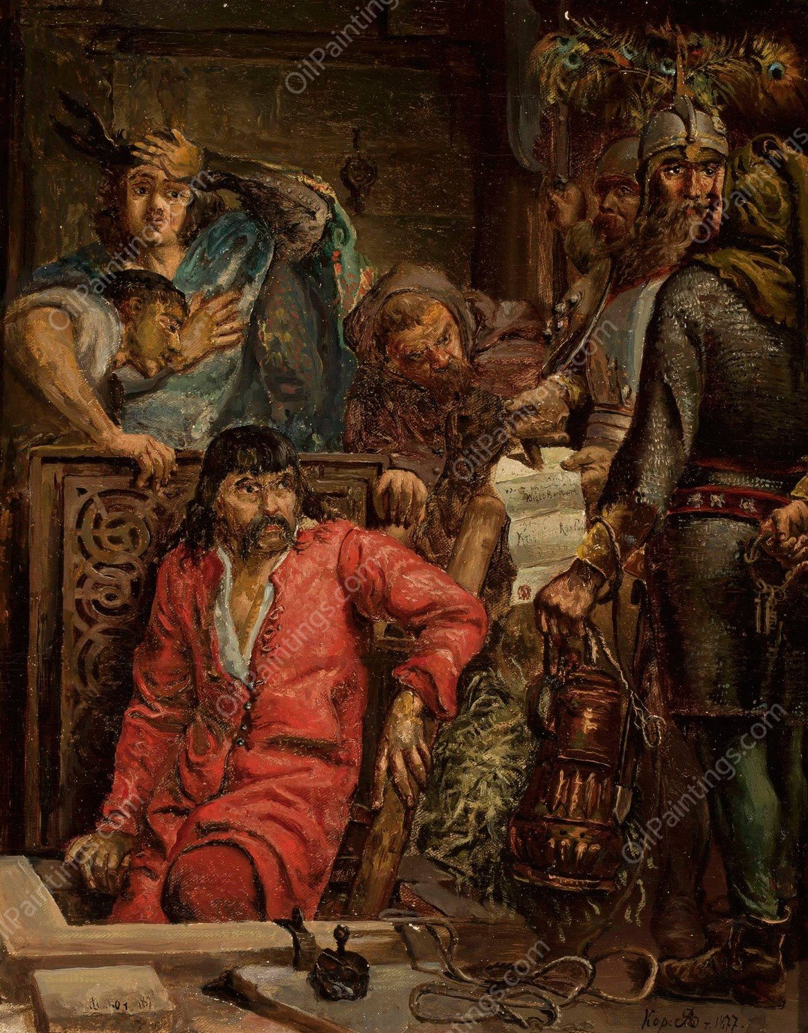 Macko Borkowic  by Jan Matejko - Hand-Painted Oil Painting Reproduction