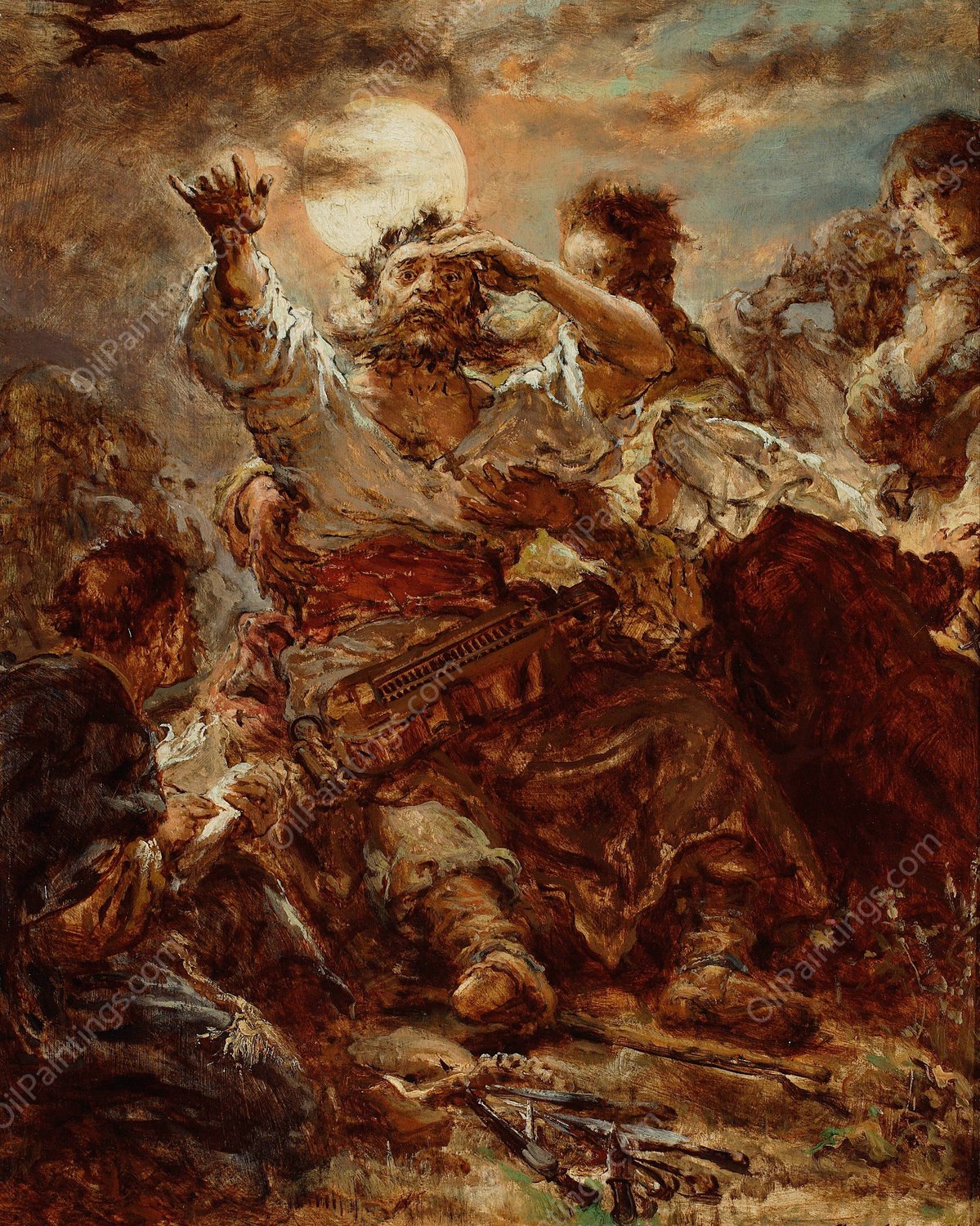 Sketch for the painting 'Wernyhora'  by Jan Matejko - Hand-Painted Oil Painting Reproduction