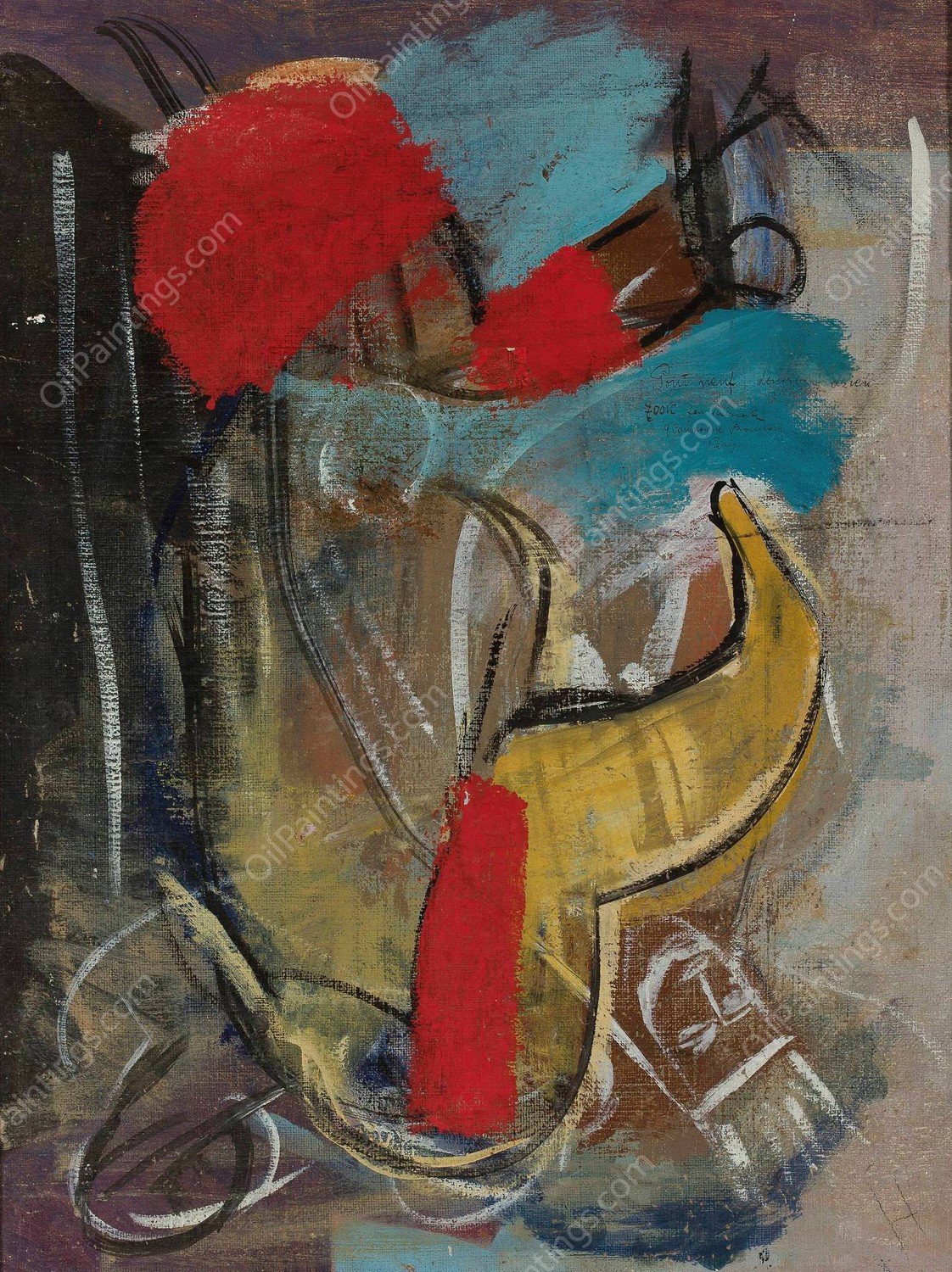 Pont-Neuf - Rainy day  by Jan Rubczak - Hand-Painted Oil Painting Reproduction