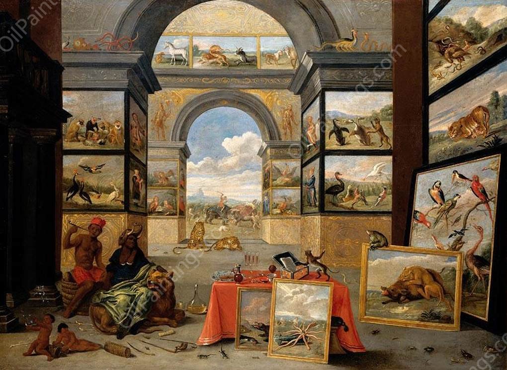 The Continent of Africa by Jan Steen - Hand-Painted Oil Painting Reproduction