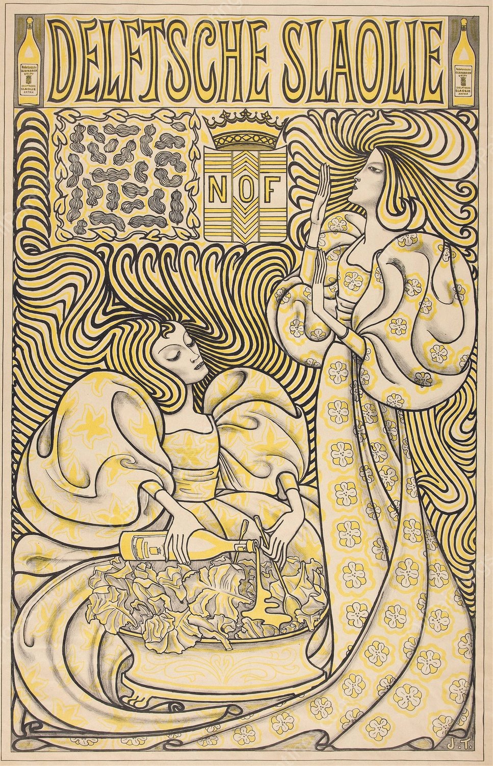 Delft Salad Oil  by Jan Toorop - Hand-Painted Oil Painting Reproduction