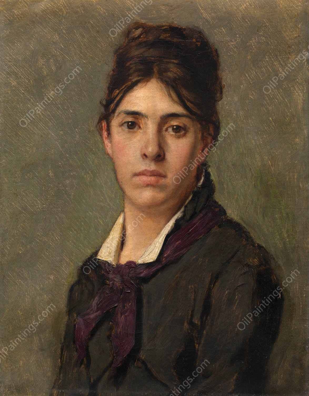 Henriette Van Beers, the Artist's Sister by Jan Van Beers - Hand-Painted Oil Painting Reproduction