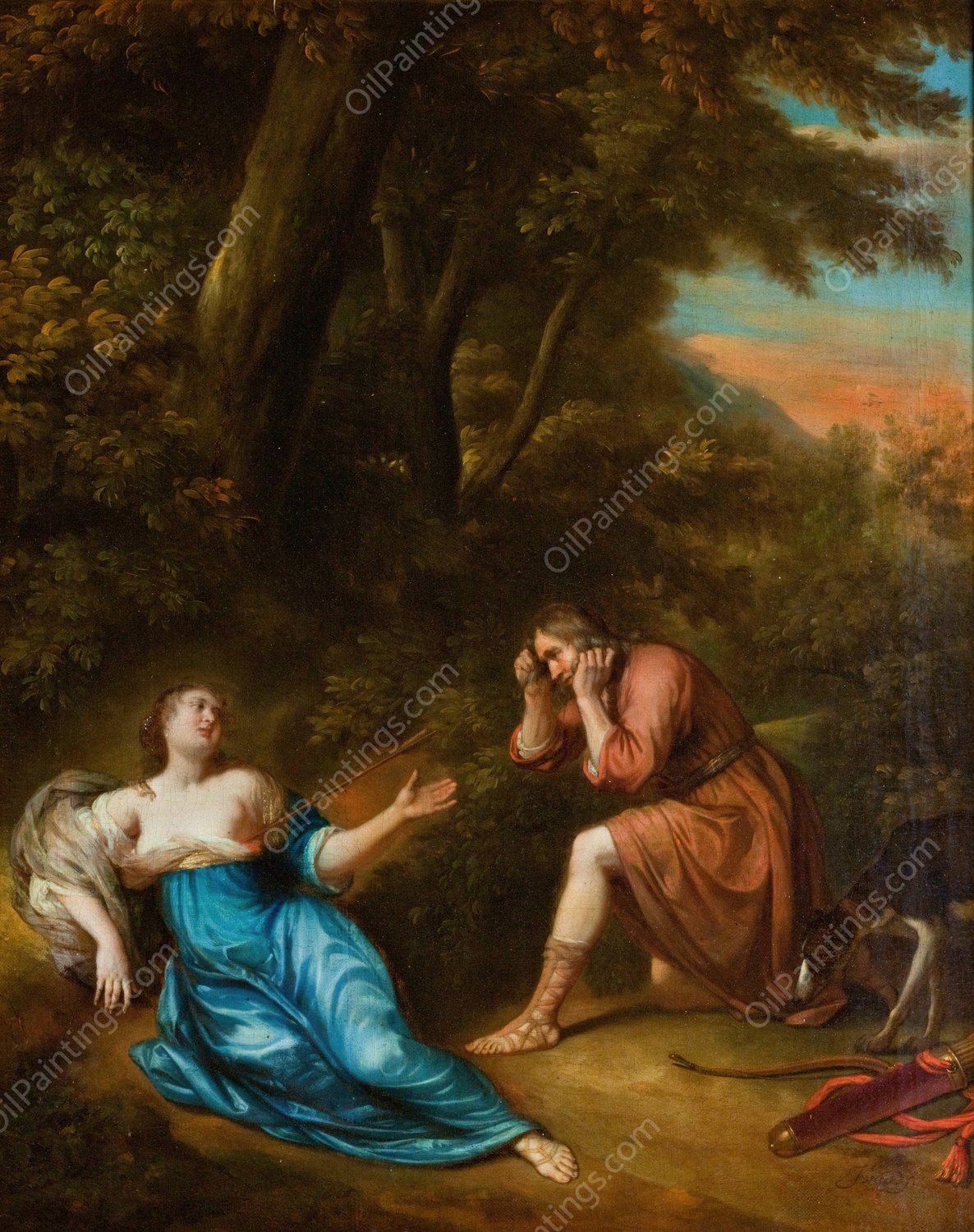 Death of Procris  by Jan Van Neck - Hand-Painted Oil Painting Reproduction