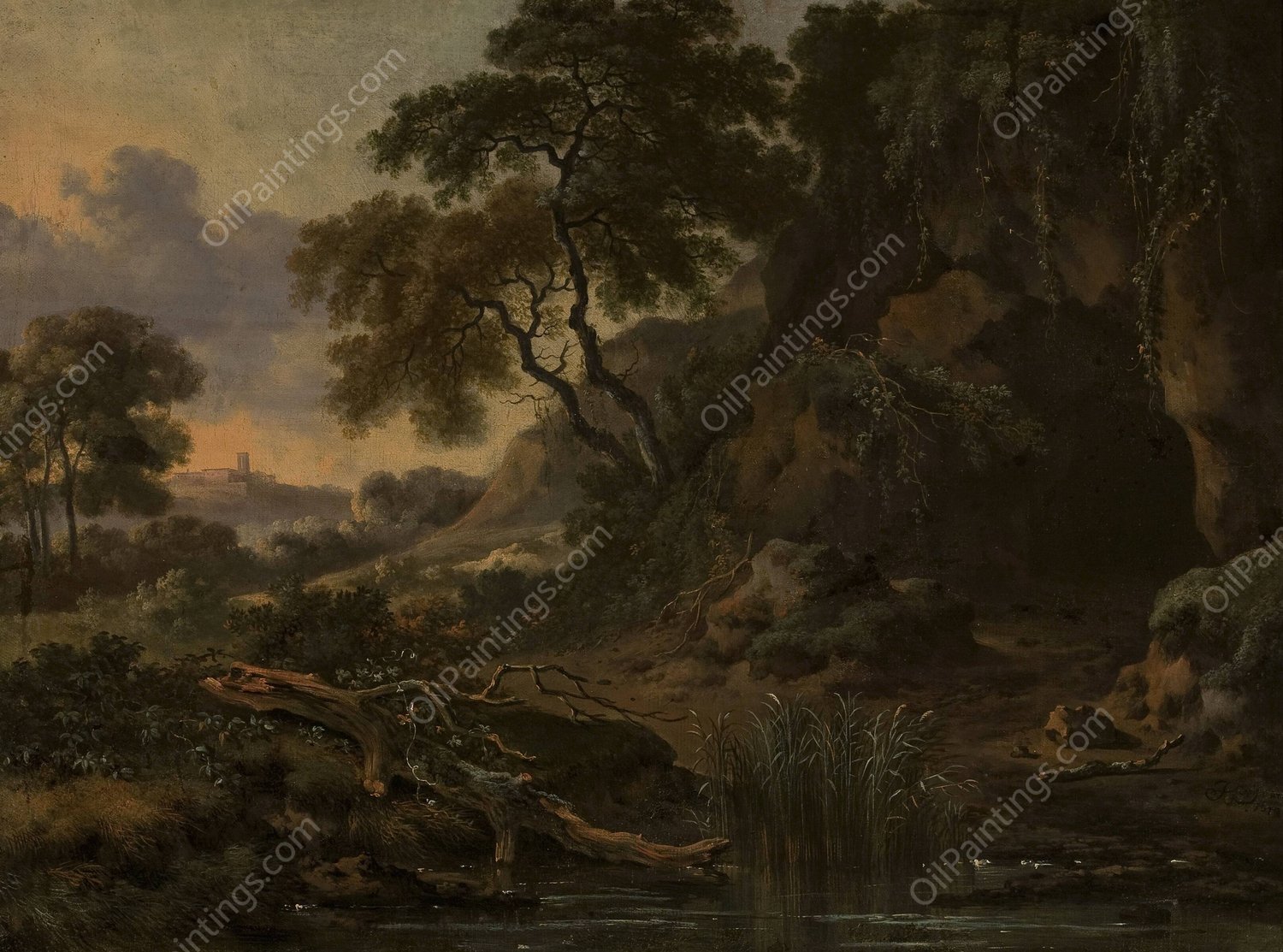 Landscape by Jan Wijnants - Hand-Painted Oil Painting Reproduction