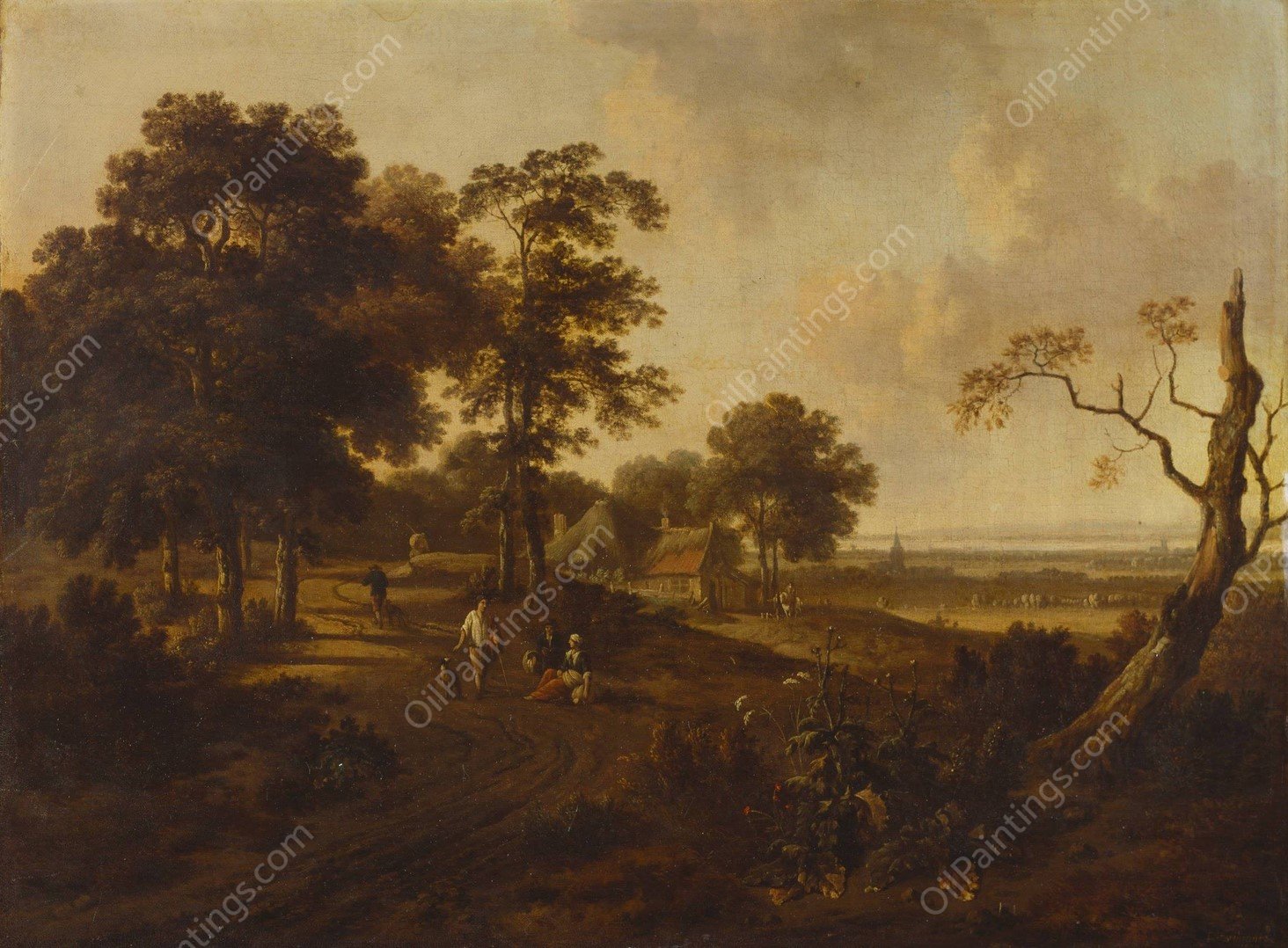 Landscape by Jan Wijnants - Hand-Painted Oil Painting Reproduction