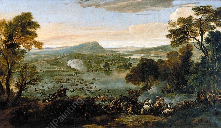 Extensive Landscape by Jan Wyck - Hand-Painted Oil Painting Reproduction