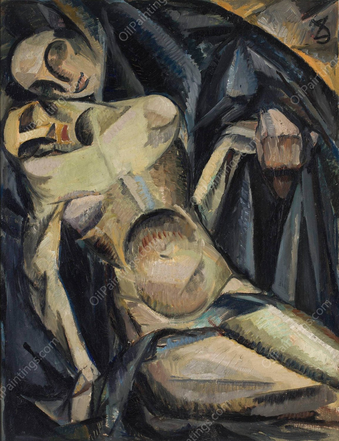 Composition - Pieta  by Jan Zyznowski - Hand-Painted Oil Painting Reproduction