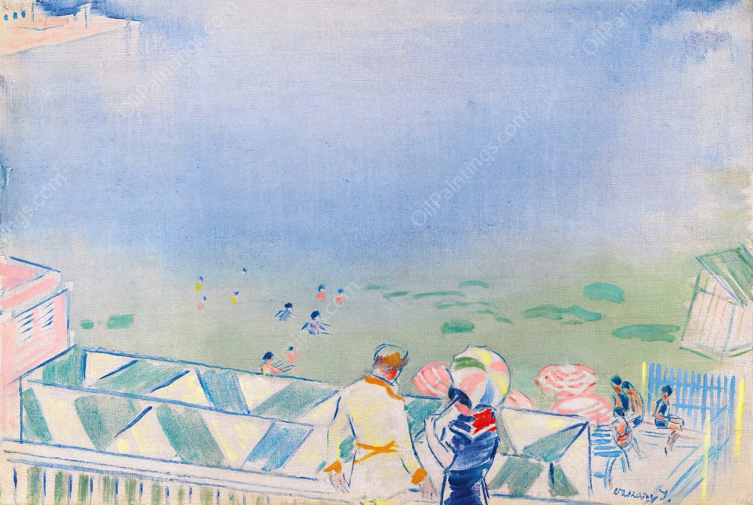 Rimini by Janos Vaszary - Hand-Painted Oil Painting Reproduction