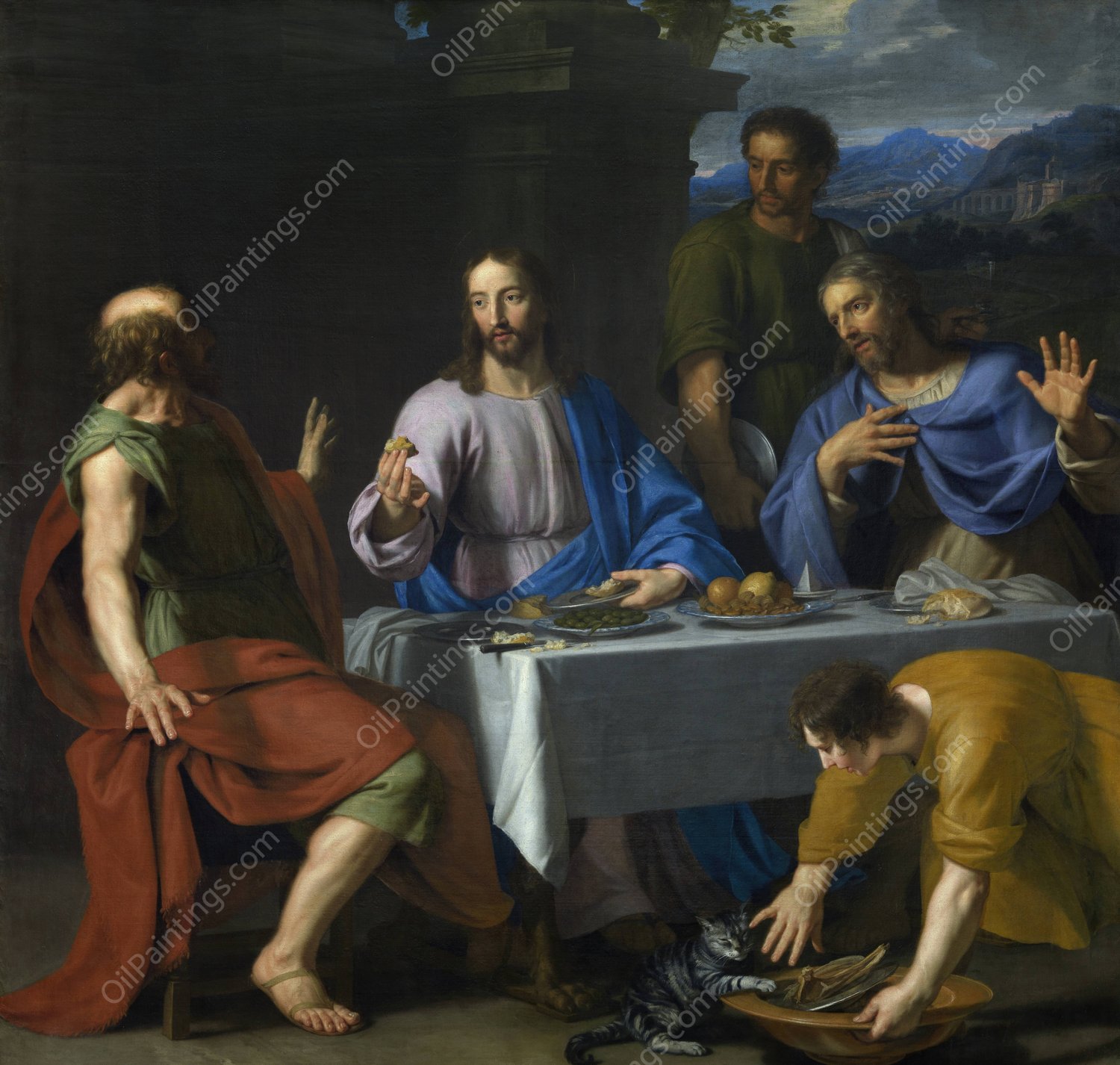 Supper at Emmaus  by Jean-Baptiste De Champaigne - Hand-Painted Oil Painting Reproduction