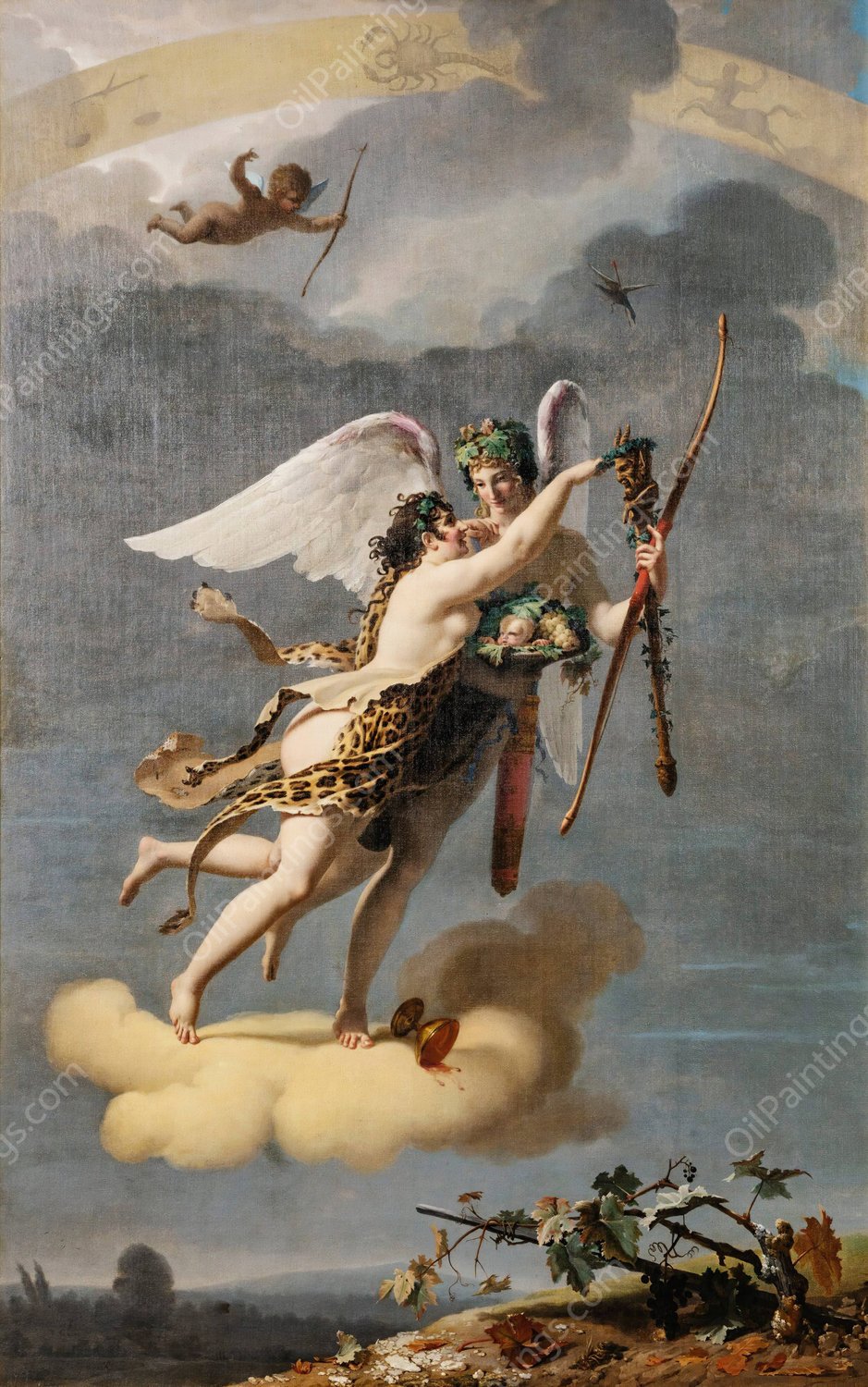 The Four Seasons-Autumn  by Jean Baptiste Debret - Hand-Painted Oil Painting Reproduction