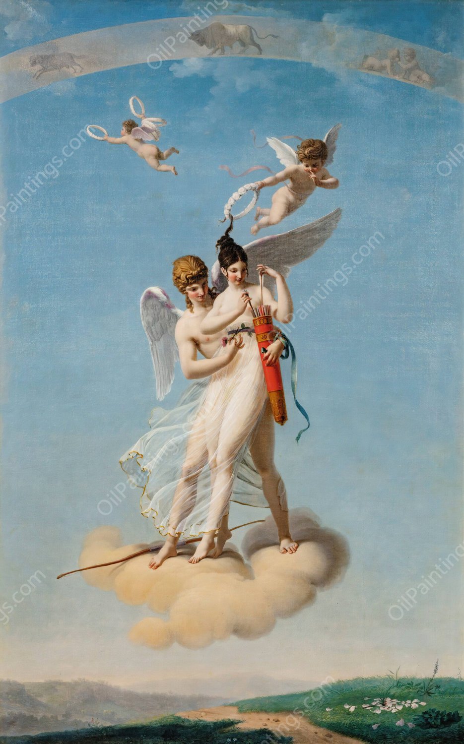 The Four Seasons-Summer  by Jean Baptiste Debret - Hand-Painted Oil Painting Reproduction