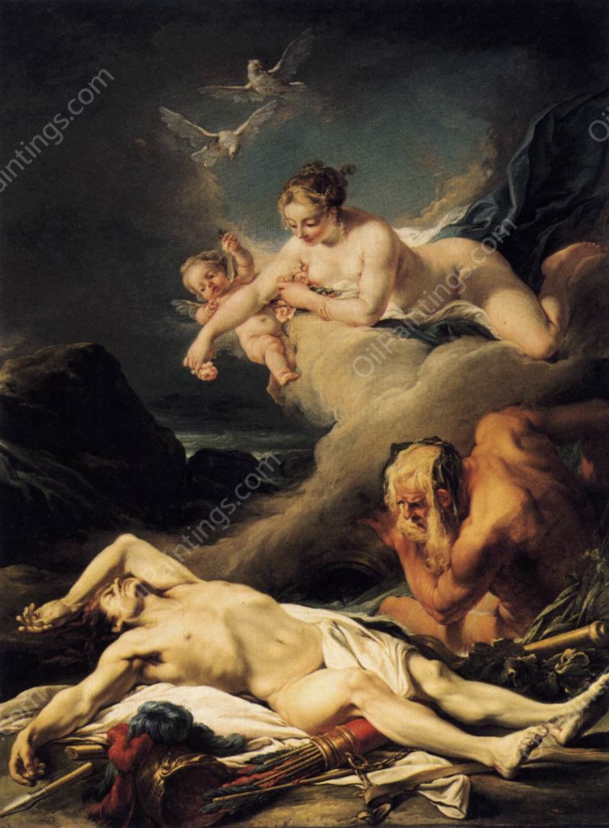 Hector Exposed on the Banks of the Xanthus River by Jean-Baptiste Deshays - Hand-Painted Oil Painting Reproduction