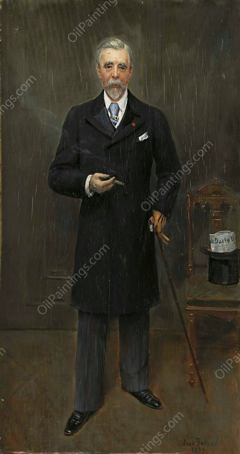 Portrait of Sir Campbell Clarke  by Jean Beraud - Hand-Painted Oil Painting Reproduction