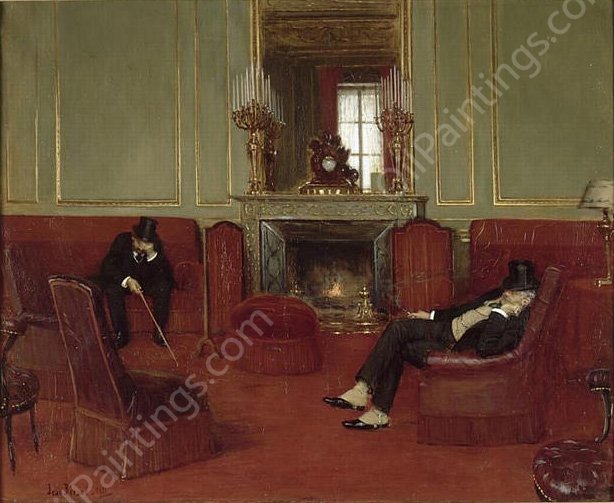 The Club by Jean Beraud - Hand-Painted Oil Painting Reproduction