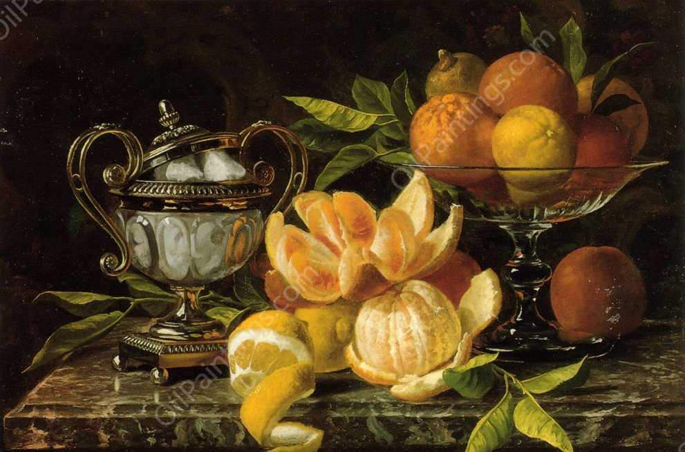 Nature Morte Aux Oranges Et Citrons by Jean Capeinick - Hand-Painted Oil Painting Reproduction