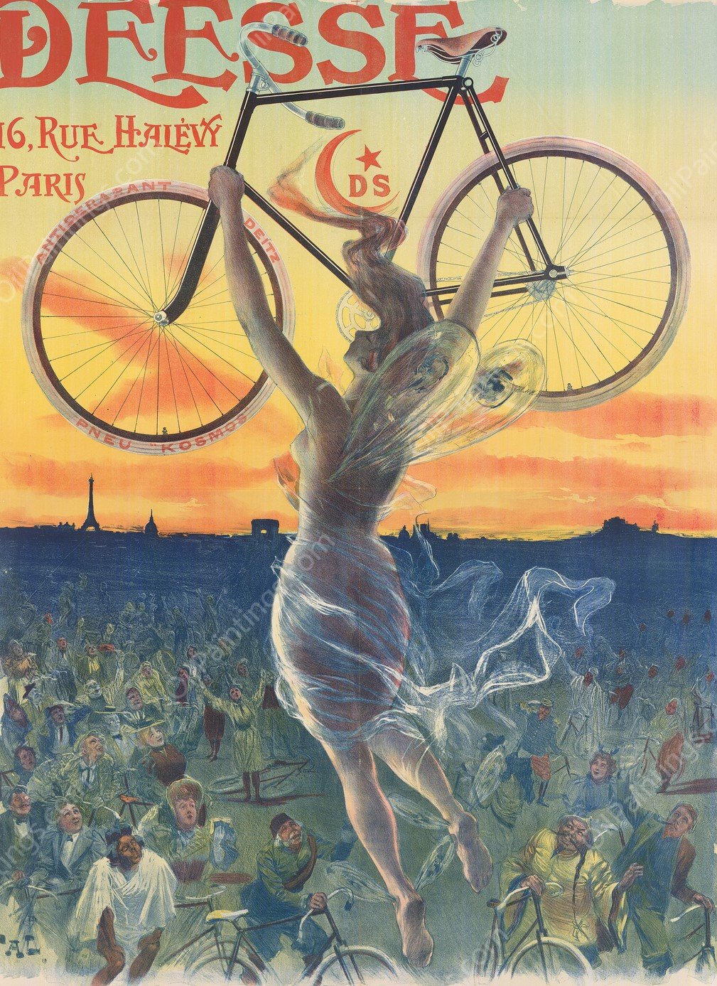 Deesse 16, rue Halevy, Paris  by Jean De Paleologue - Hand-Painted Oil Painting Reproduction