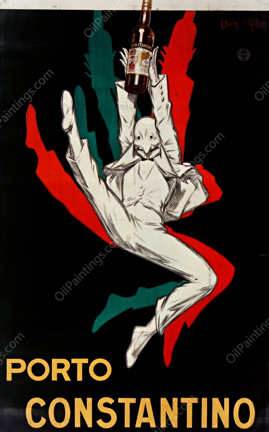 Porto Constantino  by Jean D'Ylen - Hand-Painted Oil Painting Reproduction