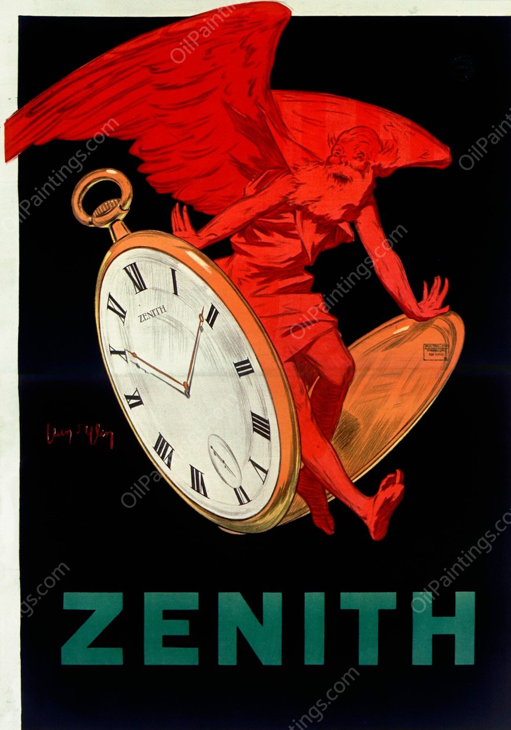 Zenith  by Jean D'Ylen - Hand-Painted Oil Painting Reproduction