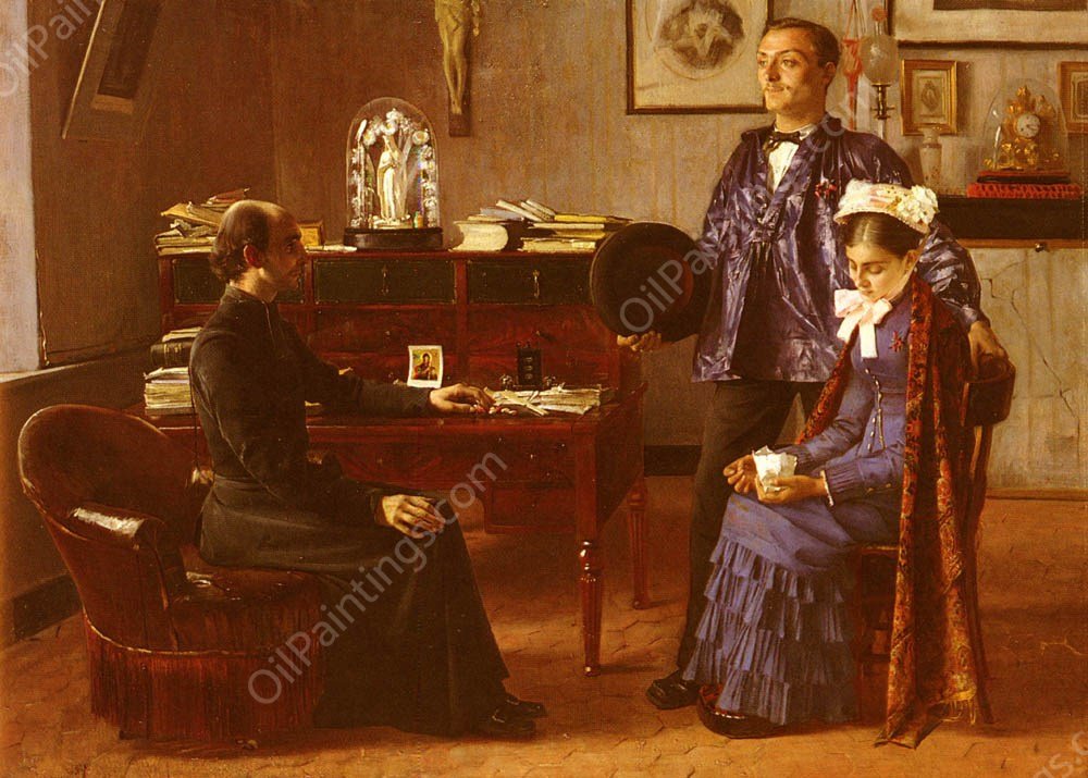 Le Lendemain De La Nuit De Noces by Jean-Eugene Buland - Hand-Painted Oil Painting Reproduction