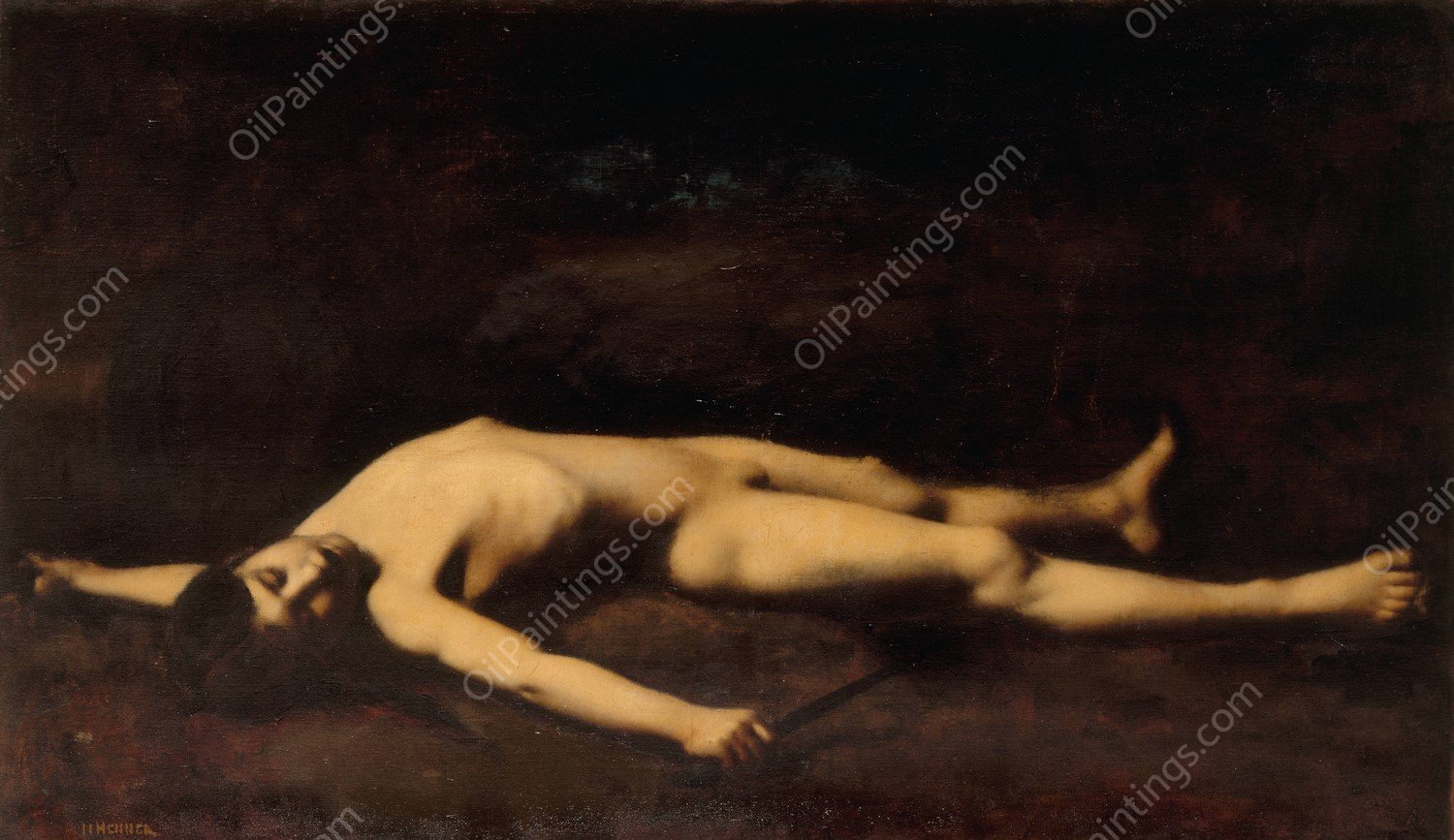 Bara  by Jean-Jacques Henner - Hand-Painted Oil Painting Reproduction
