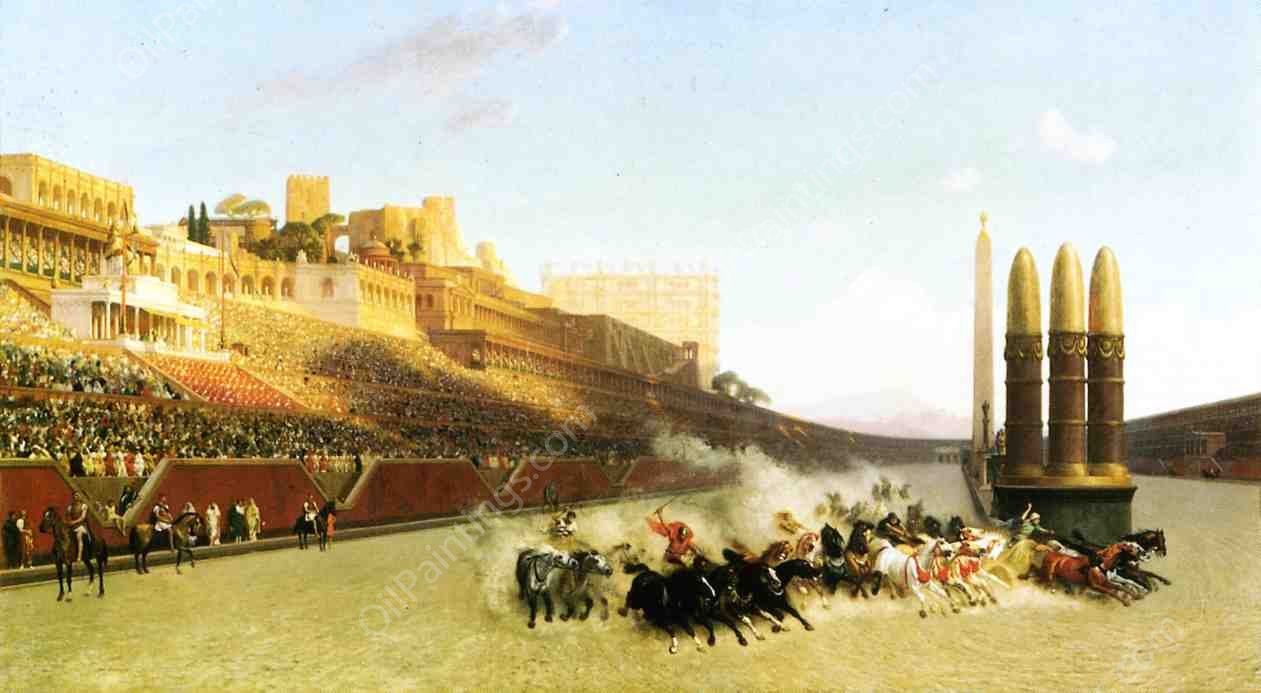 Circus Maximus by Jean-Leon Gerome - Hand-Painted Oil Painting Reproduction