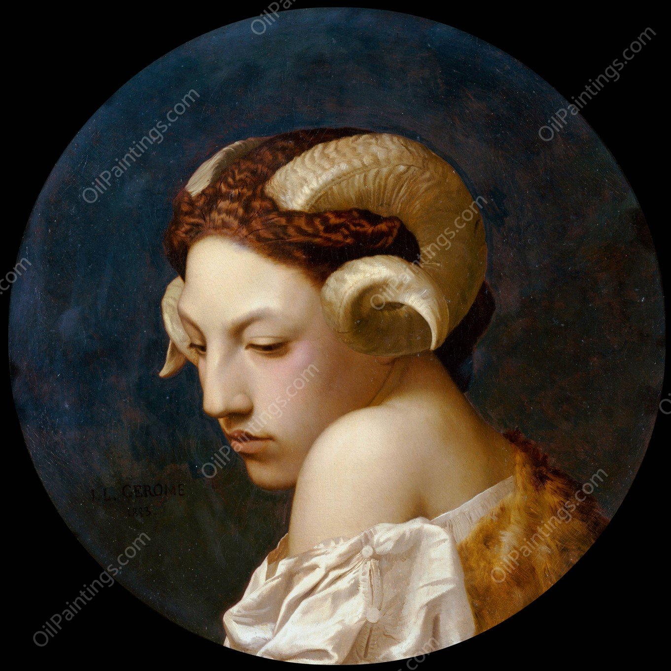 La Bacchante  by Jean-Leon Gerome - Hand-Painted Oil Painting Reproduction