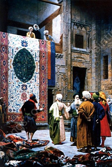 The Carpet Merchant by Jean-Leon Gerome - Hand-Painted Oil Painting Reproduction