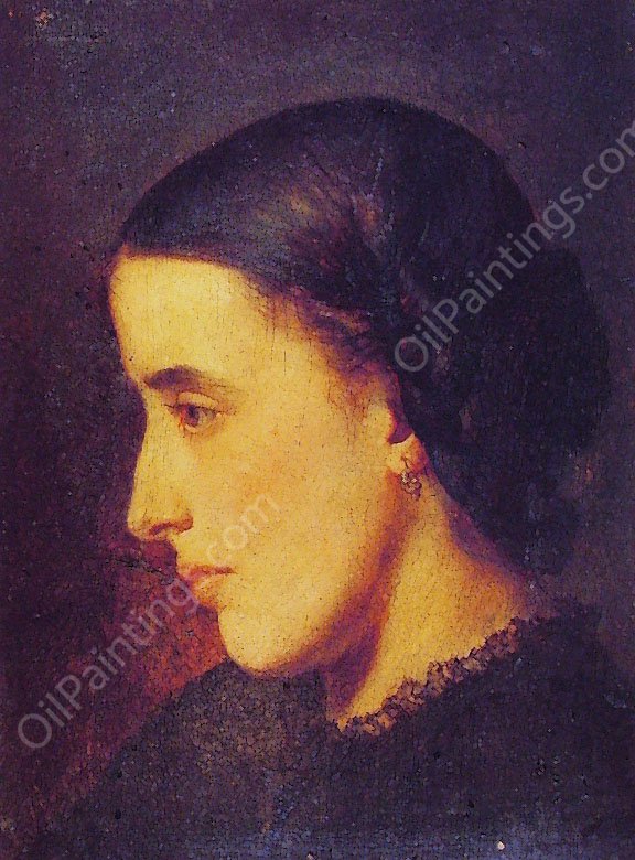 Portrait de Madelieine Villemsens by Jean-Paul Laurens - Hand-Painted Oil Painting Reproduction