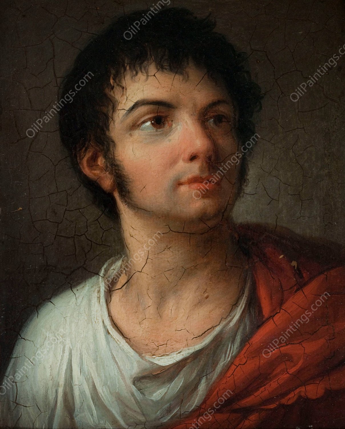 Augustin Cheron  by Jean-Simon Berthelemy - Hand-Painted Oil Painting Reproduction