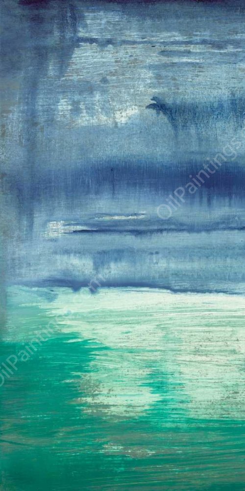 Blue Bayou I by Jennifer Goldberger - Hand-Painted Oil Painting Reproduction