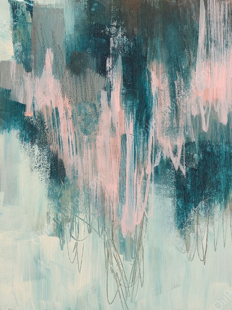 Blush Cascade I by Jennifer Goldberger - Hand-Painted Oil Painting Reproduction