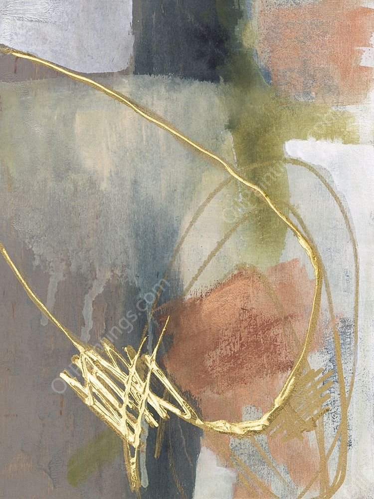 Burnished Loops II by Jennifer Goldberger - Hand-Painted Oil Painting Reproduction